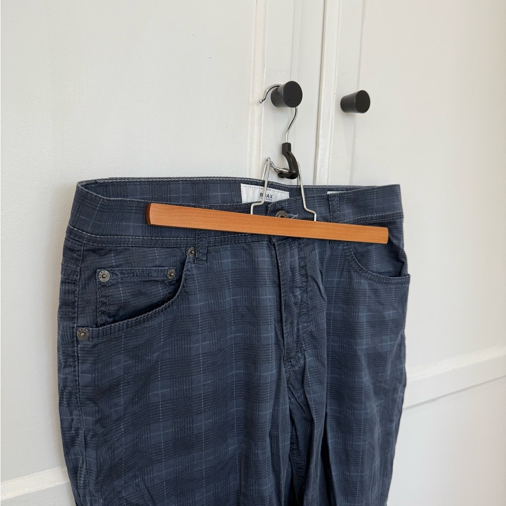 Brax Cooper Fancy Plaid Pants View 2